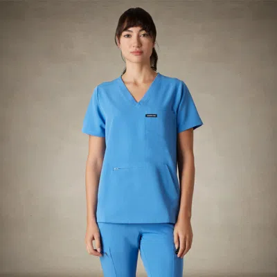 MEMBERS ONLY CORDOBA 5-POCKET SCRUB TOP