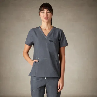 Members Only Cordoba 5-pocket Scrub Top In Pink