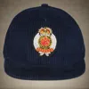 Members Only Corduroy Baseball Cap -  Crest In Blue