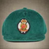 Members Only Corduroy Baseball Cap In Green