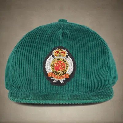 Members Only Corduroy Baseball Cap -  Crest In Green