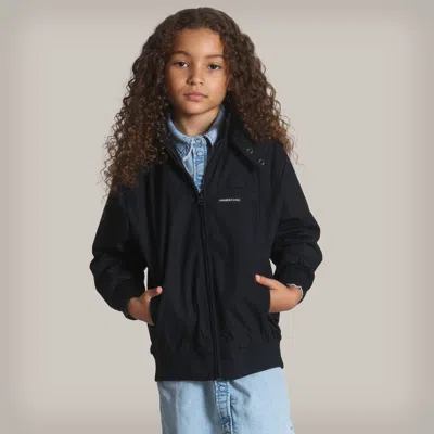Members Only Kids' Girl's Iconic Racer Jacket In Black