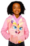 Members Only Girl's Midweight With Fur Lining Jacket In Pink