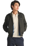 Members Only Heavy Iconic Racer Quilted Lining Jacket In Dark Green
