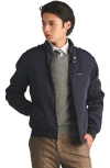 Members Only Heavy Iconic Racer Quilted Lining Jacket In Navy