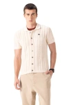 Members Only Jc Polo Cable-knit Sweater In Neutral