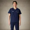 Members Only Manchester 3-pocket Scrub Top For Men In Blue