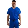 Members Only Manchester 3-pocket Scrub Top In Royal Blue