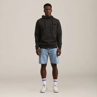 Members Only Men's Jayden Colorblock Hooded Sweatshirt In Black