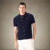 Members Only Jc Polo Cable-knit Sweater In Blue