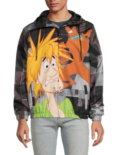 Members Only Men's Scooby Windbreaker In Black