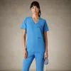 Members Only Bari 1-pocket V-neck Scrub Top For Women