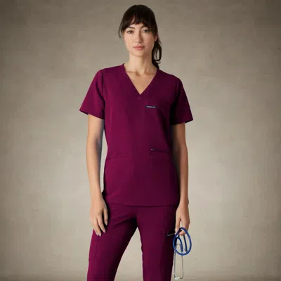 Members Only Palermo 4-pocket Scrub Top For Women