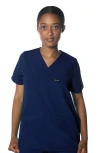 Members Only Palermo 4-pocket Scrub Top In Navy
