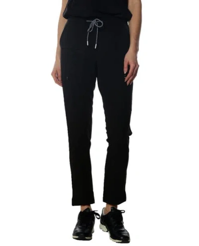 Members Only Reus Open Bottom Scrub Pants In Black