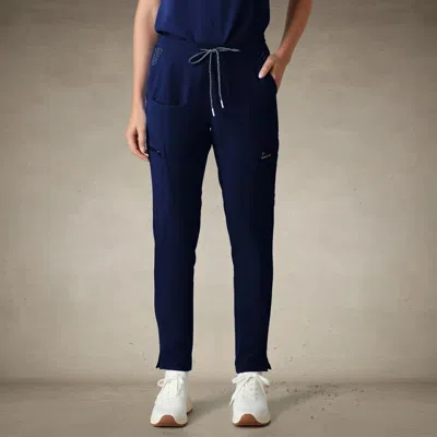 Members Only Reus Open Bottom Scrub Pants In Blue