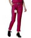 Members Only Reus Open Bottom Scrub Pants In Wine