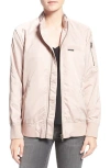 Members Only Satin Bomber Jacket In Gold