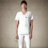 Members Only Palermo 4-pocket Scrub Top In White