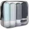 Members Only Silicone Travel Bottle Set, 4 Pack In Multi