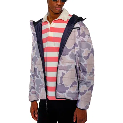 Members Only Solid Packable Down Jacket In Silver