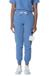 Members Only Valencia Jogger Scrub Pants In Ceil Blue