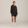 Members Only Women's Brooklyn Zip-up Oversized Hoodie In Black