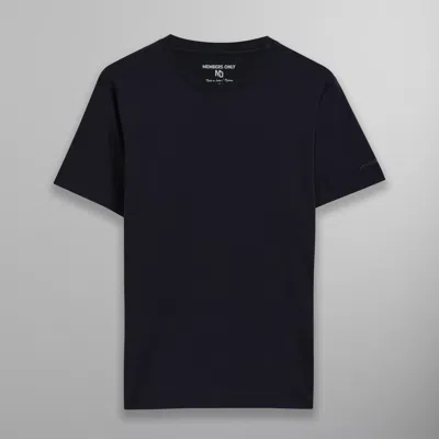 Members Only Women's Oversized Crew Neck T-shirt In Blue