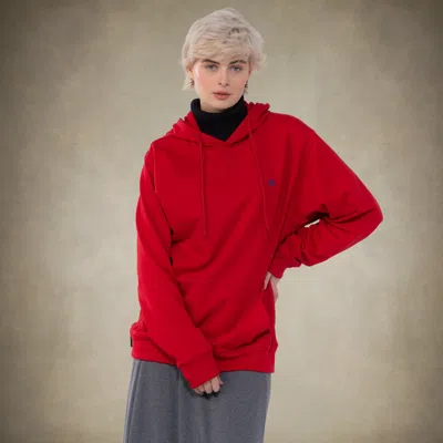 Members Only Women's Pullover Hooded Sweatshirt In Red