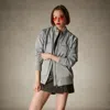 Members Only Women's Satin Bomber Jacket In Gray