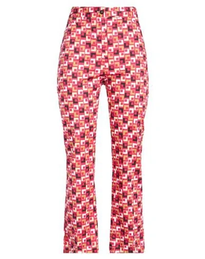 Même By Giab's Woman Pants Garnet Size 2 Cotton, Elastane In Red