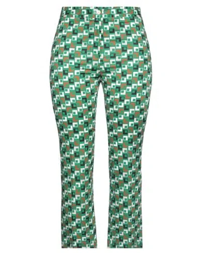 Même By Giab's Woman Pants Green Size 4 Cotton, Elastane