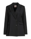 Même Road Woman Blazer Black Size 8 Polyester, Viscose, Elastane