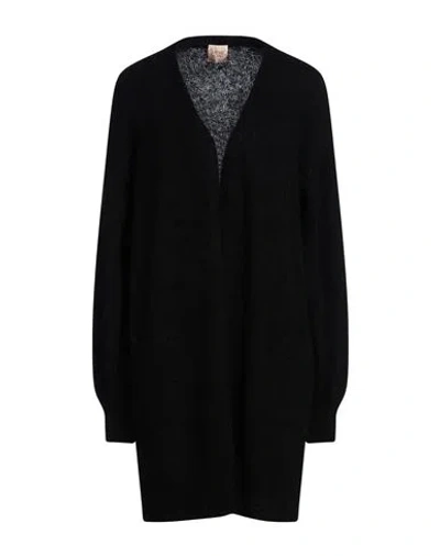 Même Road Woman Cardigan Black Size M Polyamide, Mohair Wool, Acrylic, Wool