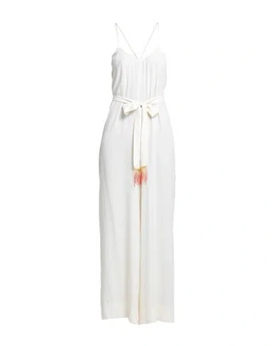 Même Road Woman Jumpsuit Ivory Size 8 Acetate, Silk In White