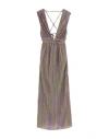 Même Road Woman Maxi Dress Lilac Size 6 Viscose, Polyamide, Metal In Purple
