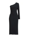Même Road Woman Midi Dress Black Size 8 Polyester, Elastane In Black