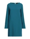 Même Road Woman Mini Dress Deep Teal Size 2 Polyester, Rayon, Elastane In Green