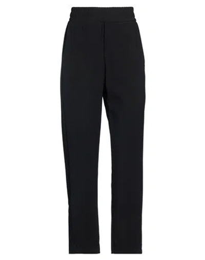 Même Road Woman Pants Black Size 4 Polyester, Elastane