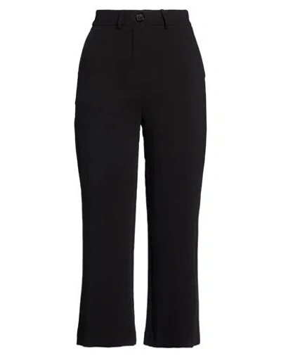 Même Road Woman Pants Black Size 4 Polyester, Rayon, Elastane