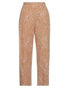 Même Road Woman Pants Camel Size 6 Cotton, Polyester In Beige