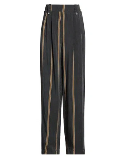 Même Road Woman Pants Charcoal Size 6 Viscose, Polyamide In Gray