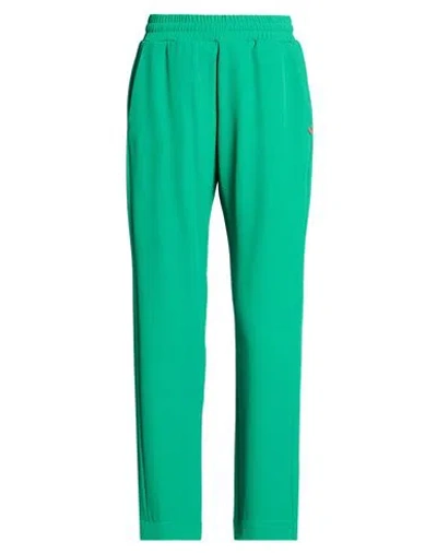 Même Road Woman Pants Green Size 2 Polyester, Elastane