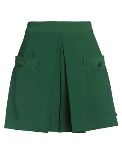 Même Road Woman Shorts & Bermuda Shorts Dark Green Size 6 Polyester, Elastane In Green