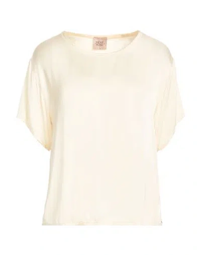 Même Road Woman Top Cream Size 10 Rayon, Viscose In Neutral