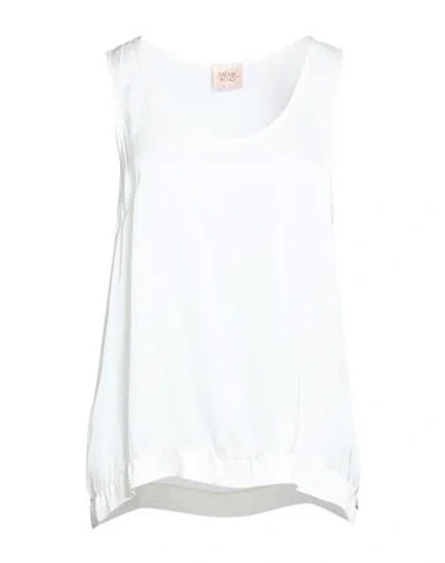 Même Road Woman Top Cream Size 10 Viscose In White
