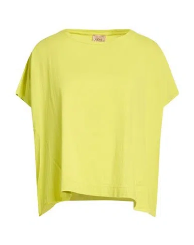 Même Road Woman T-shirt Lime Green Size 6 Cotton