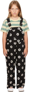 Même. Ssense Exclusive Kids Black Daisy Overalls In Black/daisy