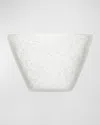 Memento 10 Oz. Small Serving Bowls, Set Of 4 In White Transparent