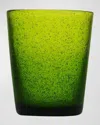 Memento 10 Oz. Tumbler Glasses, Set Of 6 In Olive